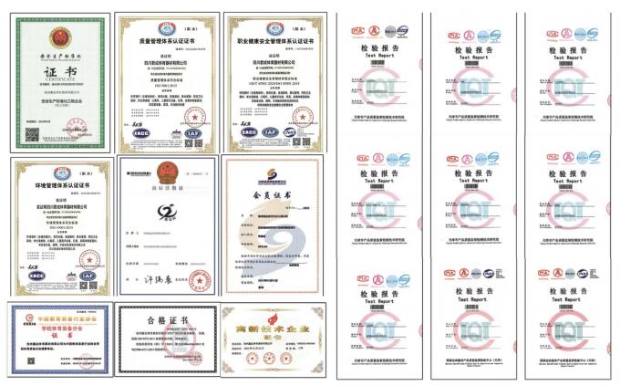 Sichuan Juncheng Sports - Quality certificates展示